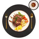 Set of 6 Round Braided Placemats – 34cm | Stylish & Practical Dining Table Decor