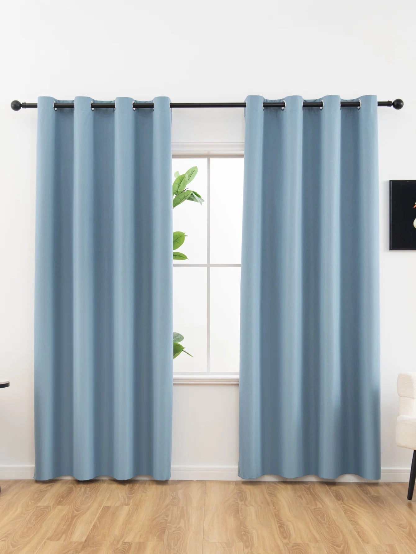 Solid Blackout Curtain with Grommets – Full Privacy and Stylish Comfort
