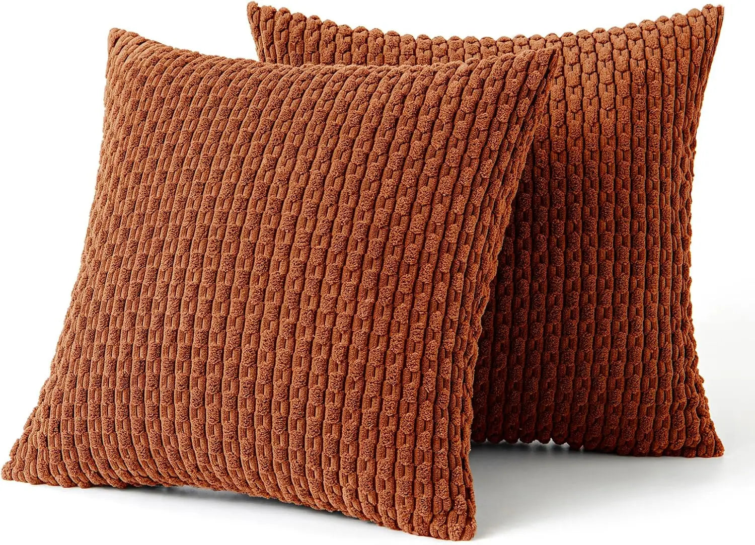 Boho Fall Corduroy Striped Pillow Cover – Soft & Cozy Farmhouse Vibes
