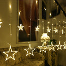 Cortina de Luzes LED em Forma de Estrela: Deixe a Magia Brilhar! 