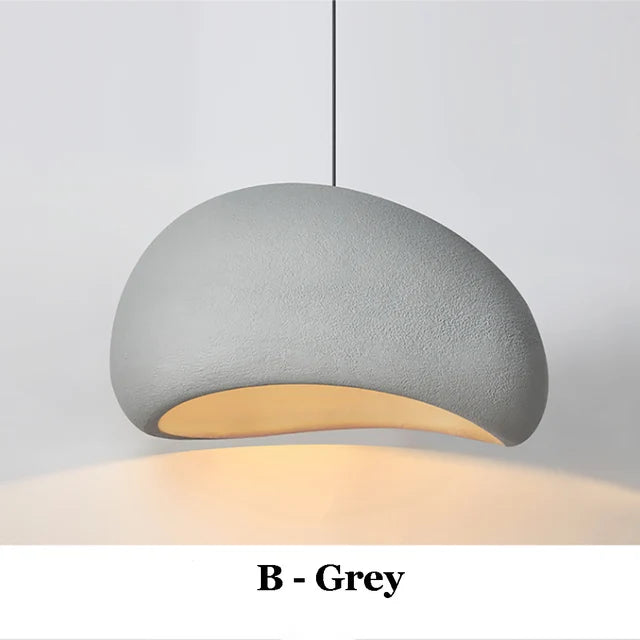 Nordic Wabi Sabi Pendant Lamp – Modern Handmade Charm for Your Home