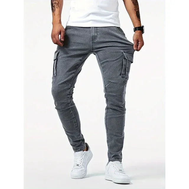 Men's Slim Fit Cargo Jeans