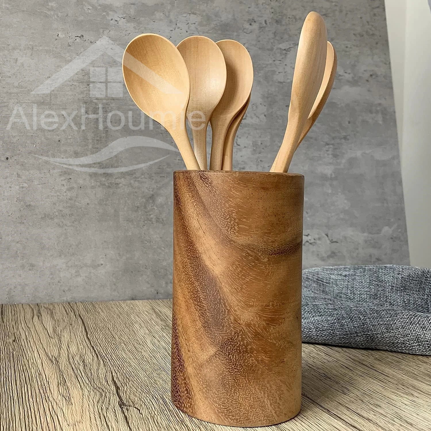 6-Piece Wooden Spoon Set – Korean Style