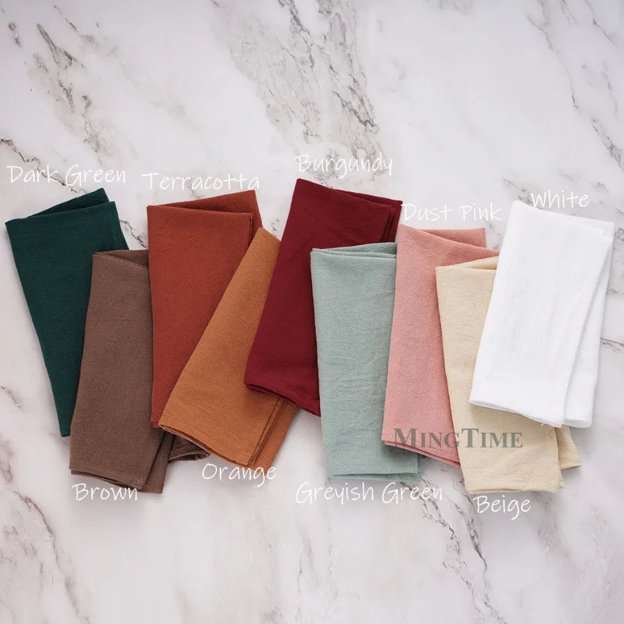 Timeless Washed Cotton Napkin 40x40cm – Elegant Table Accent with Affordable Style