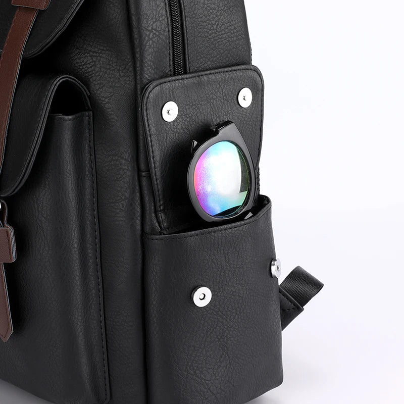 Men's PU Leather Backpack – Spacious, Durable, and Stylish!