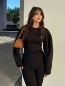Conjunto casual de duas peças para mulher: conforto, estilo e elegância sem esforço.