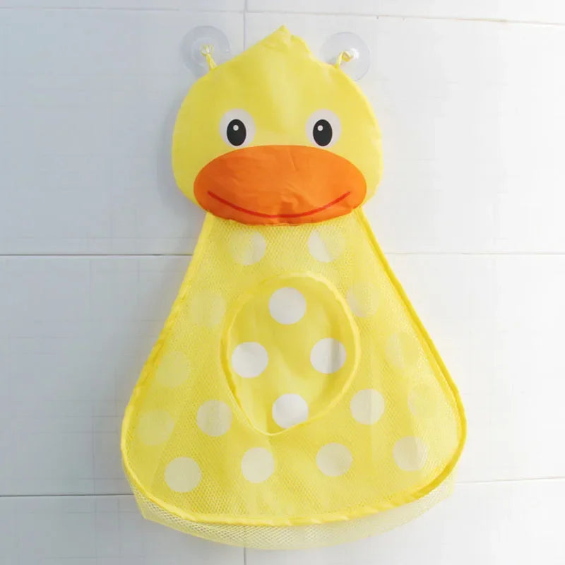 “Dino” Bath Toy Organizer – Mesh Hanging Bag with Suction Cups for Bathtub