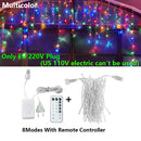 As luzes LED em forma de pendente de gelo transformam todas as noites num sonho de Natal!
