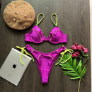 RUOTONGSEPT New Sexy Push up Bikini Set Swimsuit Women's low-waist Swimwear For Female Two Piece Beachwear 2023 Bathing Suit