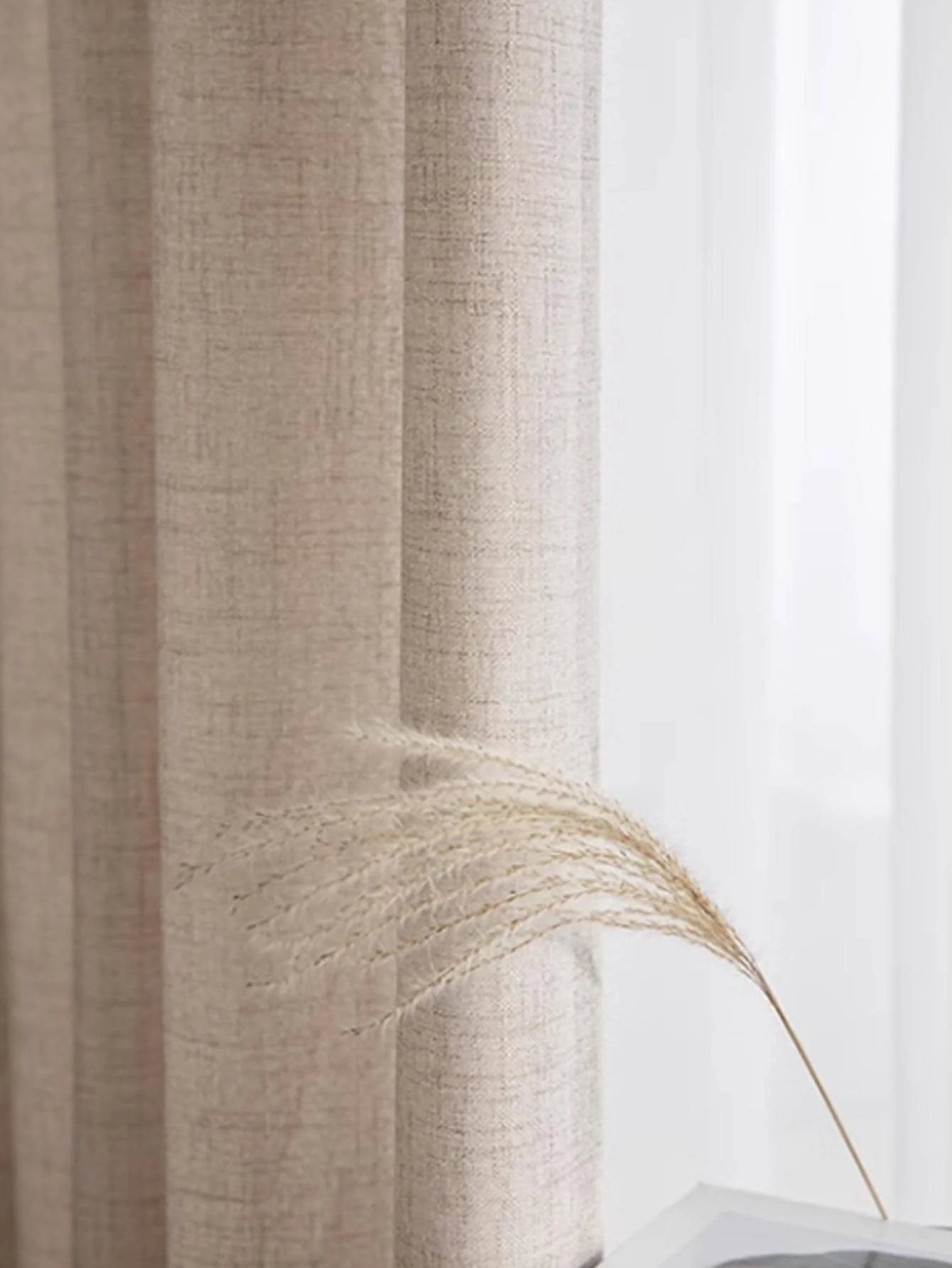 Japanese Style Cotton & Linen Curtain – Simple, Natural & Cozy