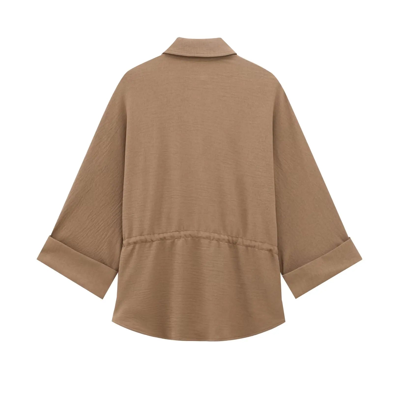 Pop Women Kimono Style Blouse Pant Sets Long Sleeve Lace Up Shirt Loose Casual Elastic Waist Trousers Spring Lady Outfit