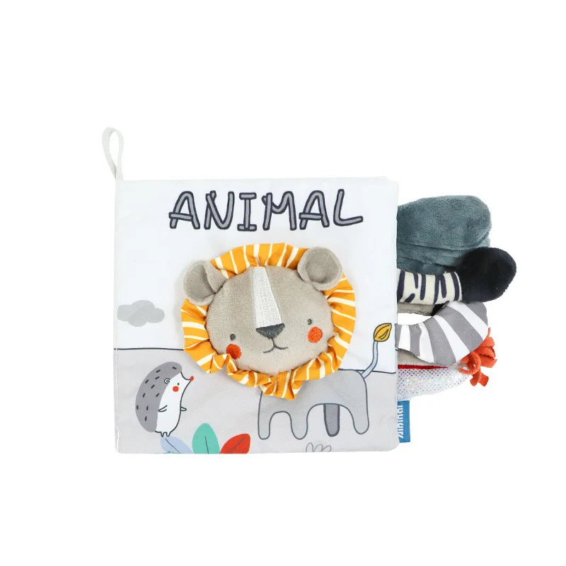 3D Touch & Feel Soft Baby Book – Musical High-Contrast Cloth Book for Infants (0–12 Months)