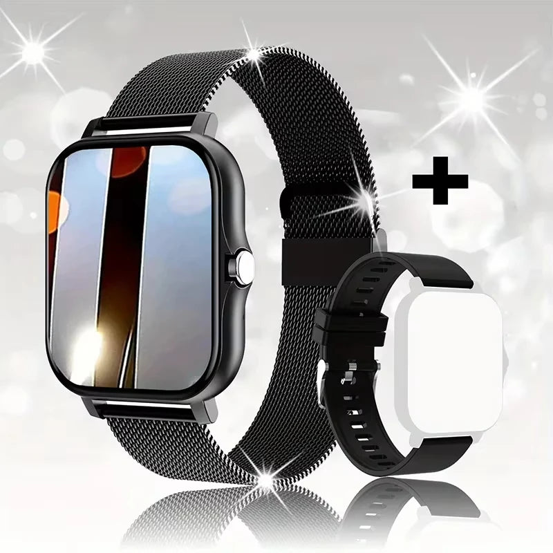 Smartwatch – Full Touch Screen, Fitness Tracker, Bluetooth Calls, Waterproof