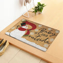 Merry Christmas Doormat Non-Slip Rubber Backed Floor Mat for Home