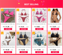 Sexy Halter Bikini Set Women Swimsuit Two-piece Triangle Thong Bathing Suit Brazilian Biquinis Holiday Gathering Swimwear