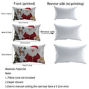 Capa de Almofada de Natal 2D com Casinha e Árvore Mágicas