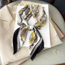 Luxury Print Satin Square Scarf – Elegant, Versatile & Lightweight for Everyday Use