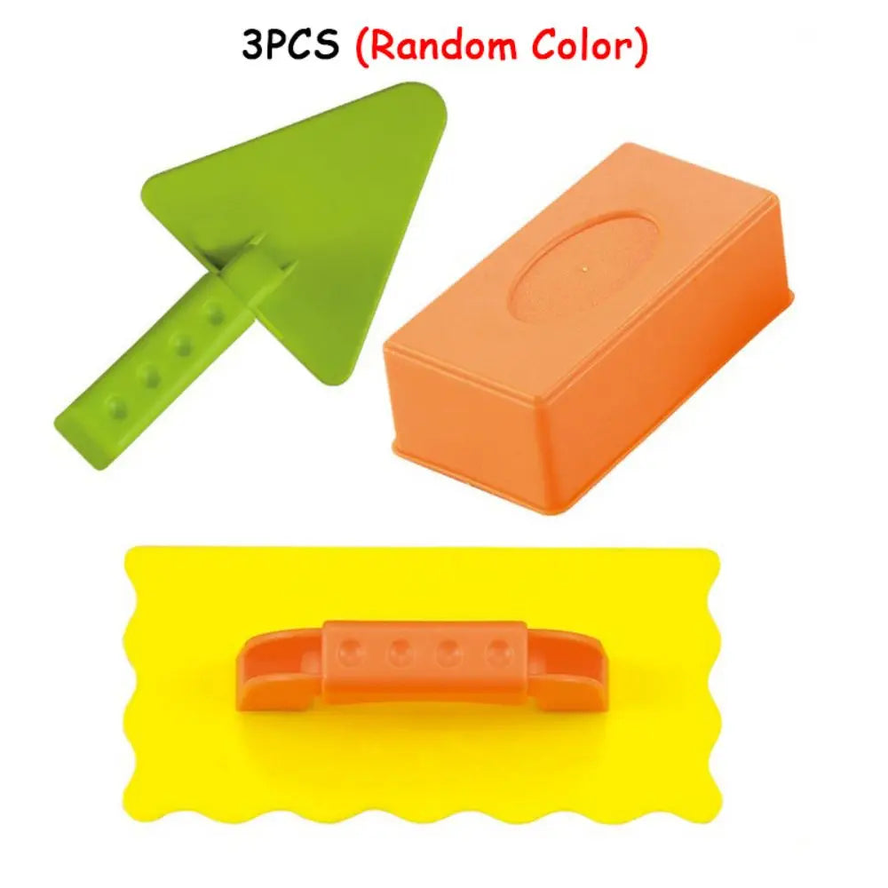 3 PCS Sand & Snow Brick Mold Toy Set – Outdoor Kids Castle Builder for Beach or Winter Fun