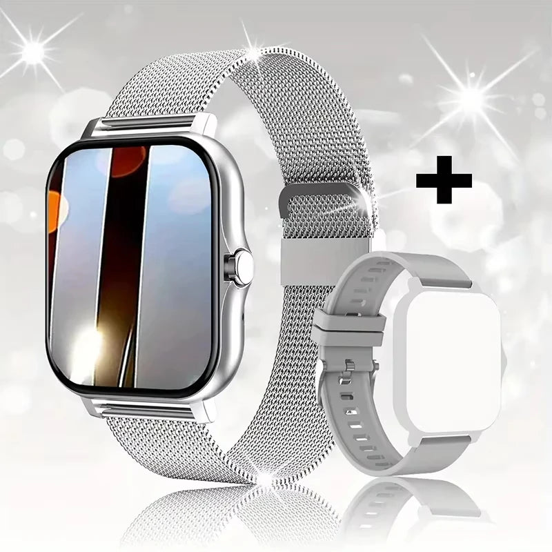 Smartwatch – Full Touch Screen, Fitness Tracker, Bluetooth Calls, Waterproof