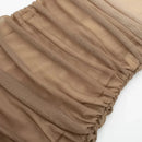 Vestido midi plissado tie-dye para mulher