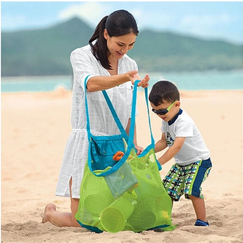 Sand Away” Mesh Beach Bag – Versatile Organizer for Bath Toys