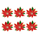 Conjunto de 6 argolas para guardanapos natalinos
