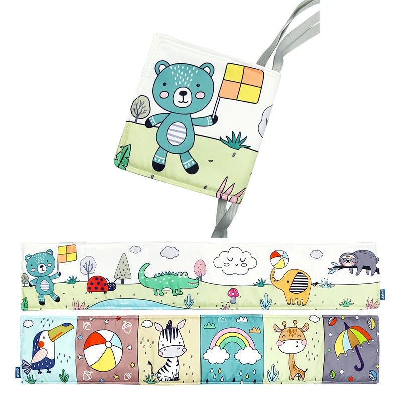 3D Touch & Feel Soft Baby Book – Musical High-Contrast Cloth Book for Infants (0–12 Months)