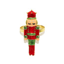 Anéis de guardanapo de Natal com estampado de Quebra-Nozes e Homem-Biscoito!