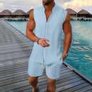 Men’s Striped Summer Set – Lightweight Style for Beach Days