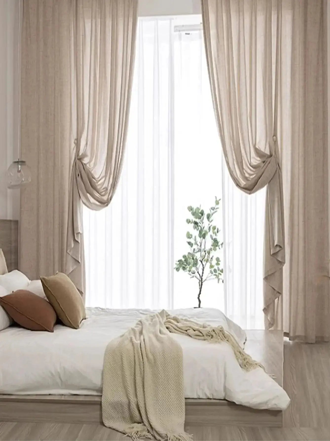 Japanese Style Cotton & Linen Curtain – Simple, Natural & Cozy