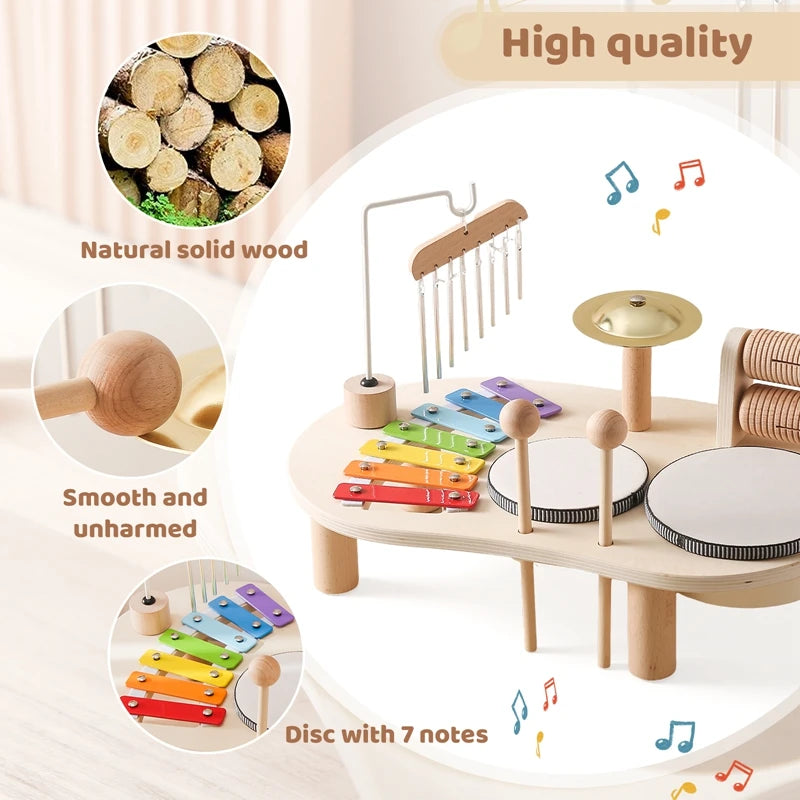 Wooden Educational Musical Toy – Learn and Play with Rhythm!