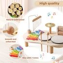 Brinquedo musical educativo em madeira – Aprenda e brinque com o ritmo! 