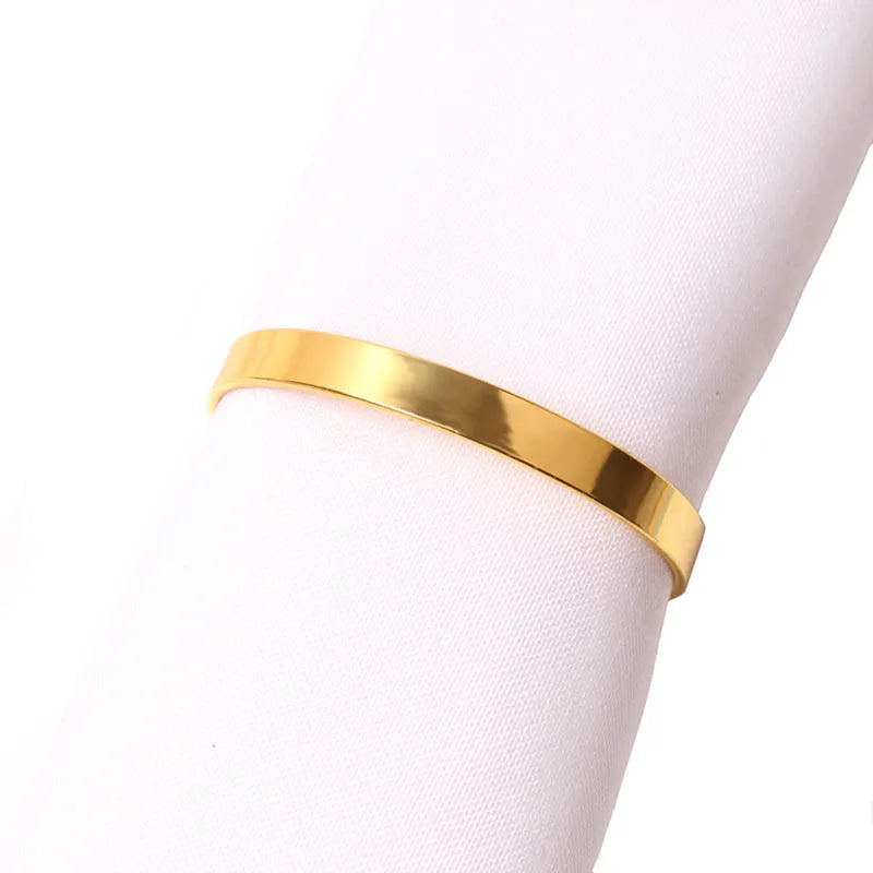 10pcs Gold Napkin Rings – Elegant & Minimalist Touch for Special Events