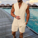 Men’s Striped Summer Set – Lightweight Style for Beach Days