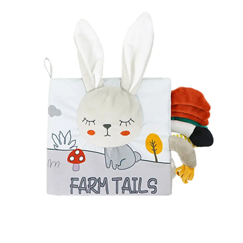 3D Touch & Feel Soft Baby Book – Musical High-Contrast Cloth Book for Infants (0–12 Months)