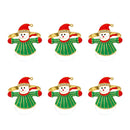 Conjunto de 6 argolas para guardanapos natalinos