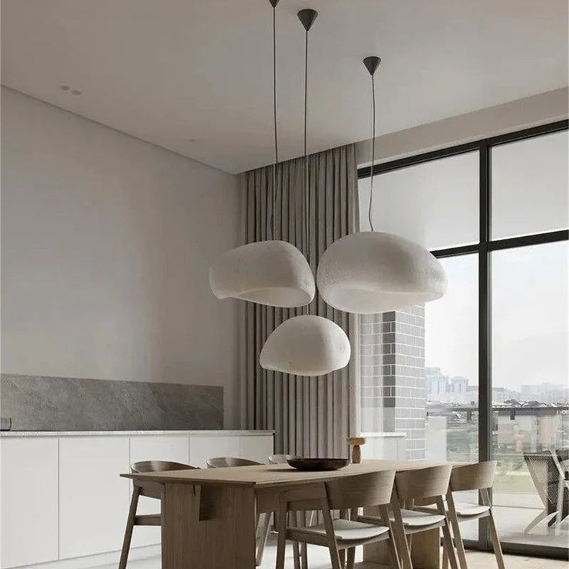 Nordic Wabi Sabi Pendant Lamp – Modern Handmade Charm for Your Home