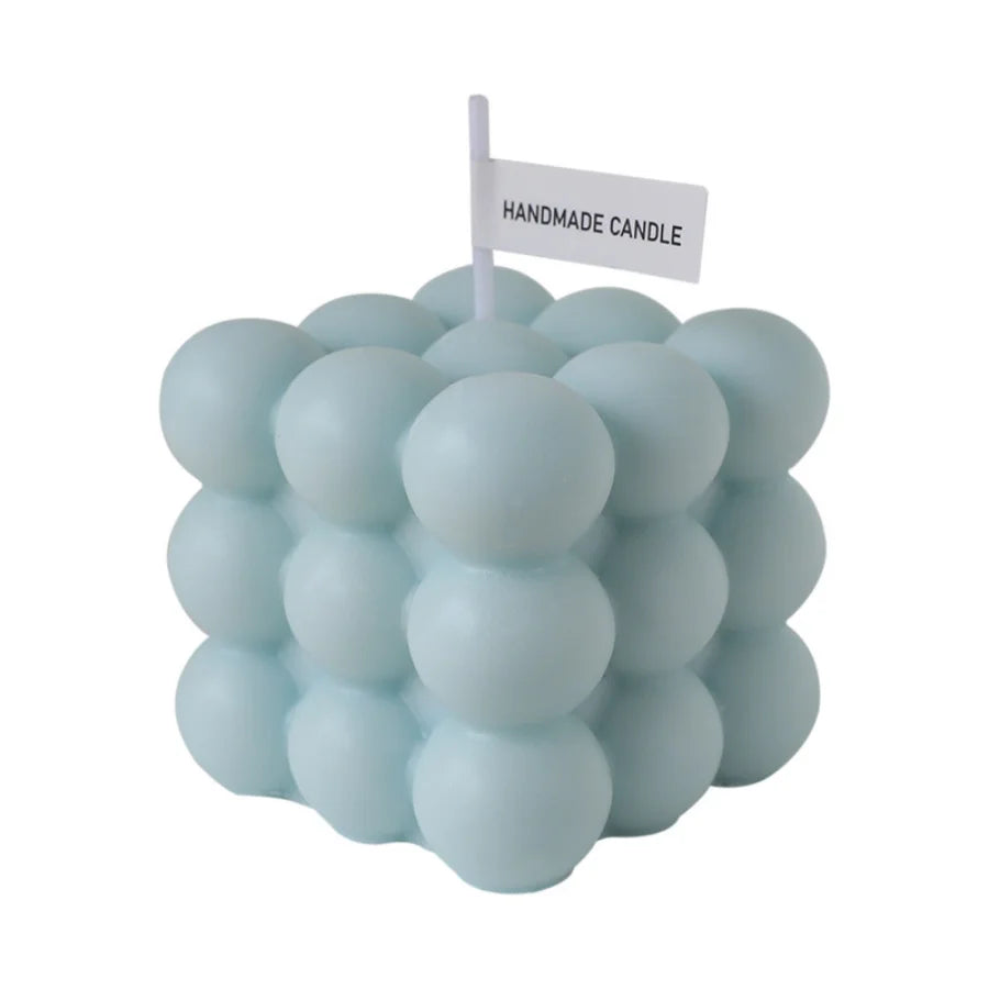Handmade Soy Wax Aromatherapy Candle – Scented Decorative Cube/Ball Shape, Ideal for Home Decor & Wedding Gift