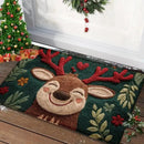 Tapete de Natal "Feliz Natal" Antiderrapante para Casa e Exterior