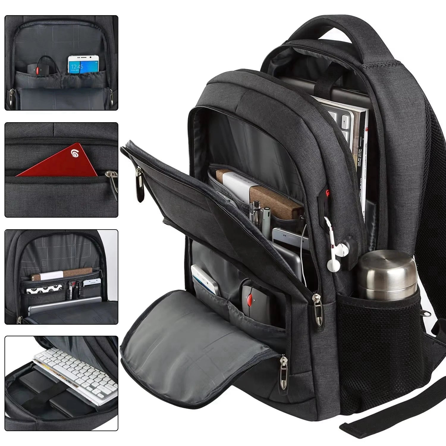 Men's Large-Capacity Waterproof Backpack – Style, Comfort & Versatility in One!