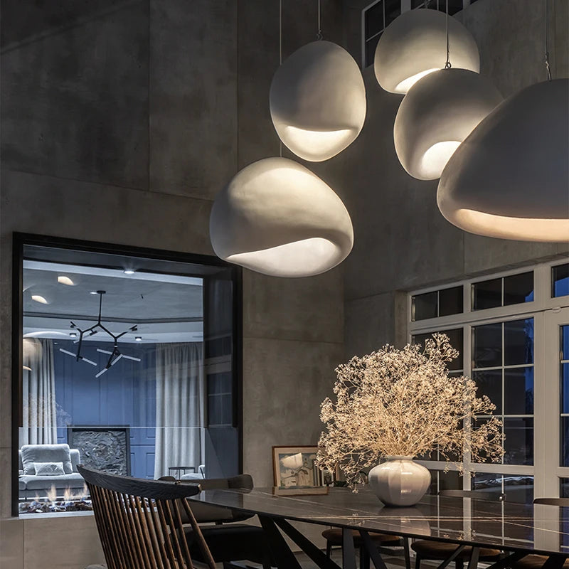Nordic Wabi Sabi Pendant Lamp – Modern Handmade Charm for Your Home