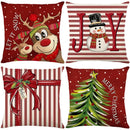Capa de almofada de Natal de 45 cm para decoração festiva de casa.