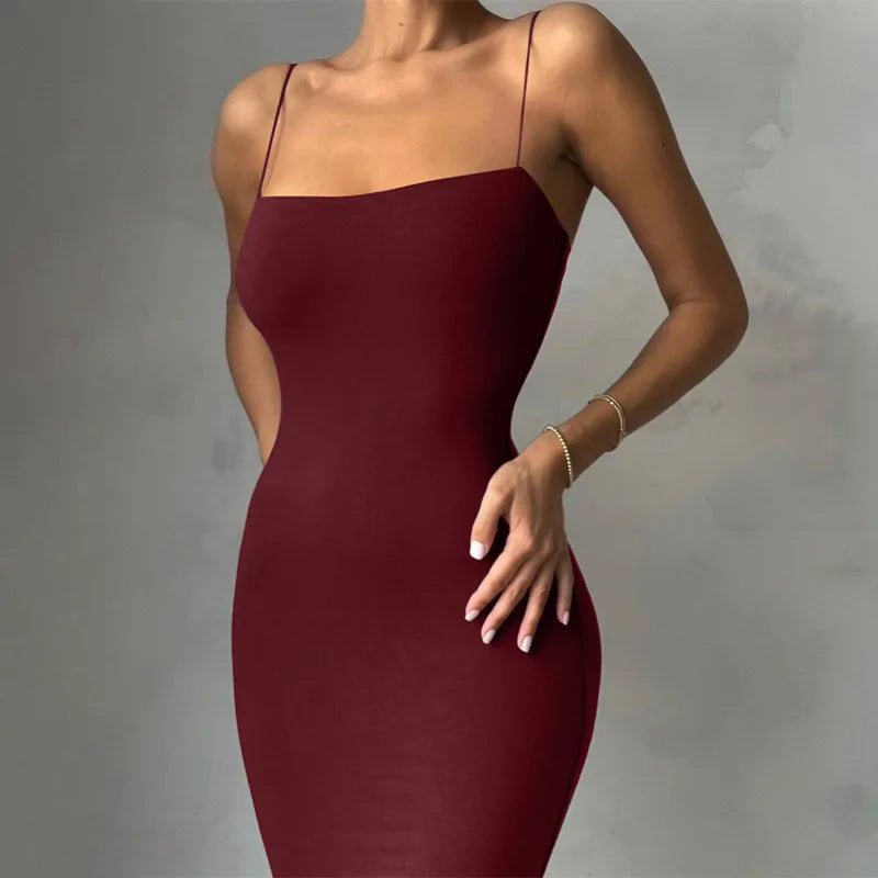 Summer Black Sexy Sleeveless Dress