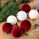 Wine Red Velvet Christmas Balls Classic Elegance for Your Tree!