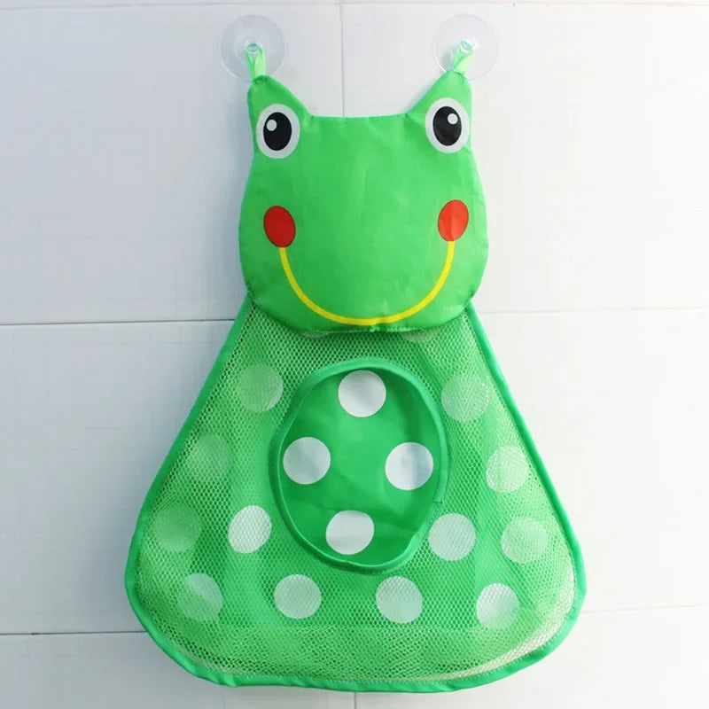 “Dino” Bath Toy Organizer – Mesh Hanging Bag with Suction Cups for Bathtub