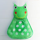 Organizador de brinquedos de banho "Dino" - Saco de rede com ventosas para pendurar na banheira