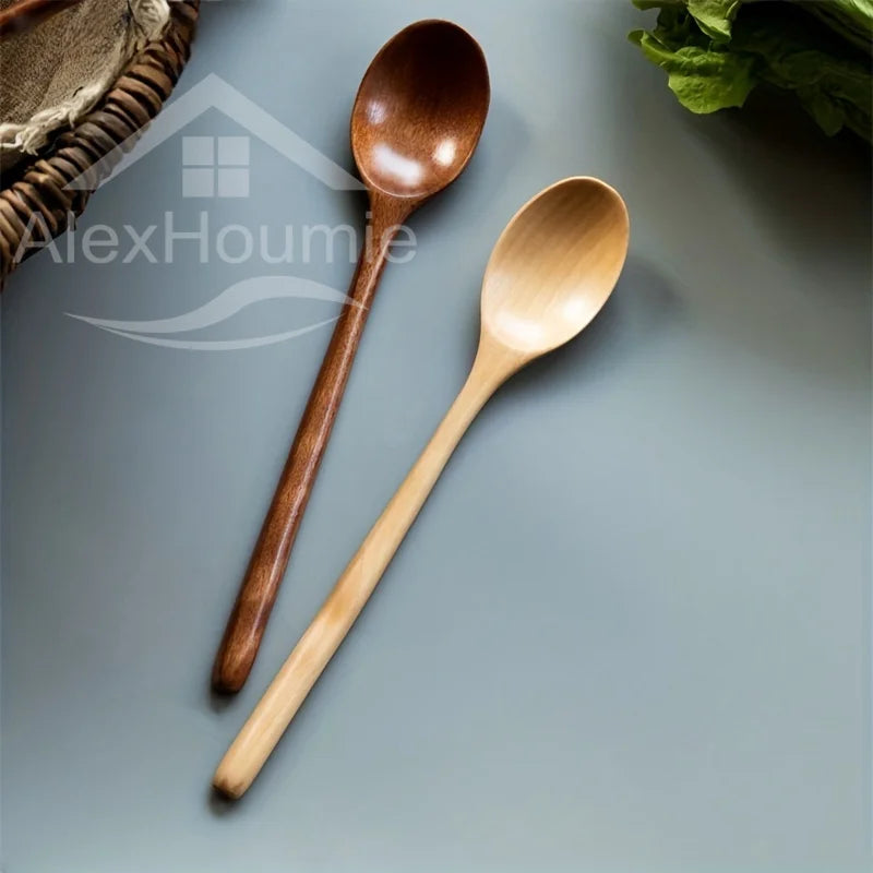 6-Piece Wooden Spoon Set – Korean Style