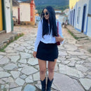 Minissaia-calções casual para todas as estações