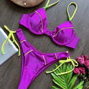 RUOTONGSEPT New Sexy Push up Bikini Set Swimsuit Women's low-waist Swimwear For Female Two Piece Beachwear 2023 Bathing Suit
