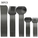 30-Piece Stainless Steel Cutlery Set – Elegant Dining at Home